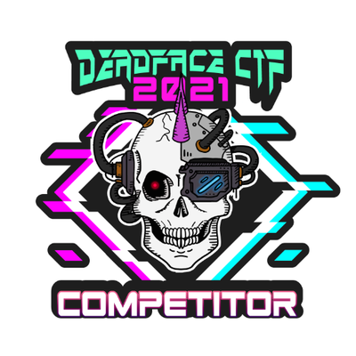 Cyber Hacktics DEADFACE CTF 2021 Competitor Badge