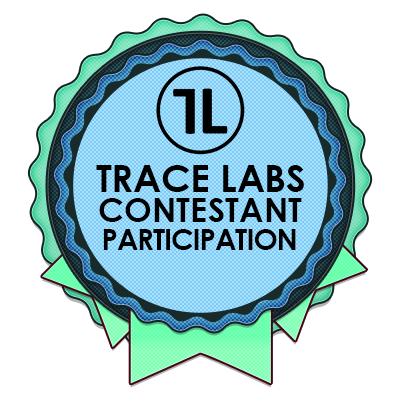 Trace Labs Contestan Global OSINT Search Party CTF Badge